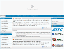 Tablet Screenshot of dinhvuport.com.vn